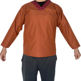 Short Sleeve Crew Neck Tough Shirt with snap opening on the Back # 307snap