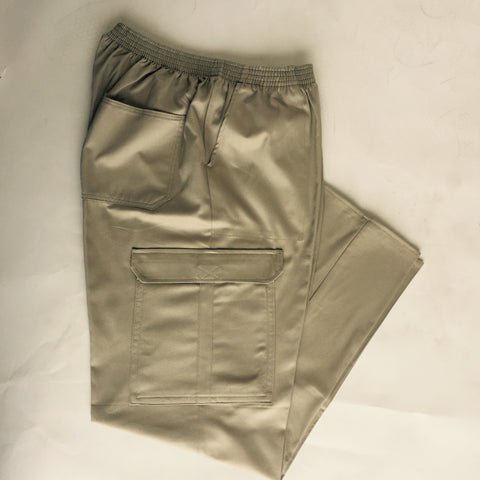 Full Elastic Waist Cargo Pants for Men #103EC – Professional Fit